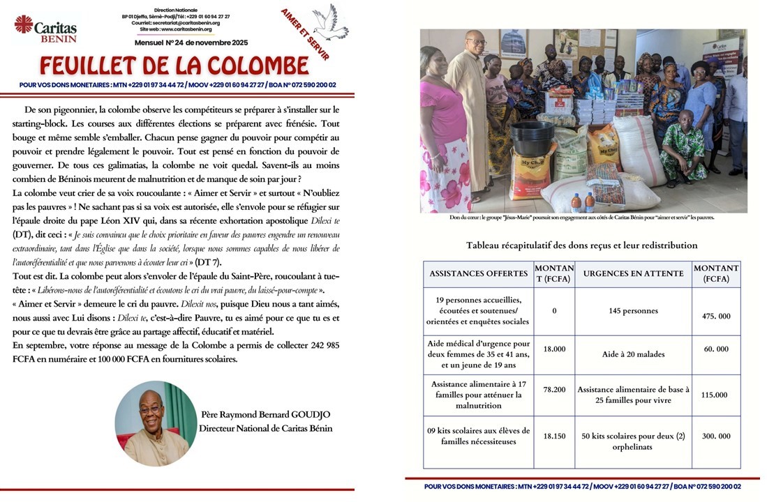 Le Feuillet de la Colombe N°24 est disponible !