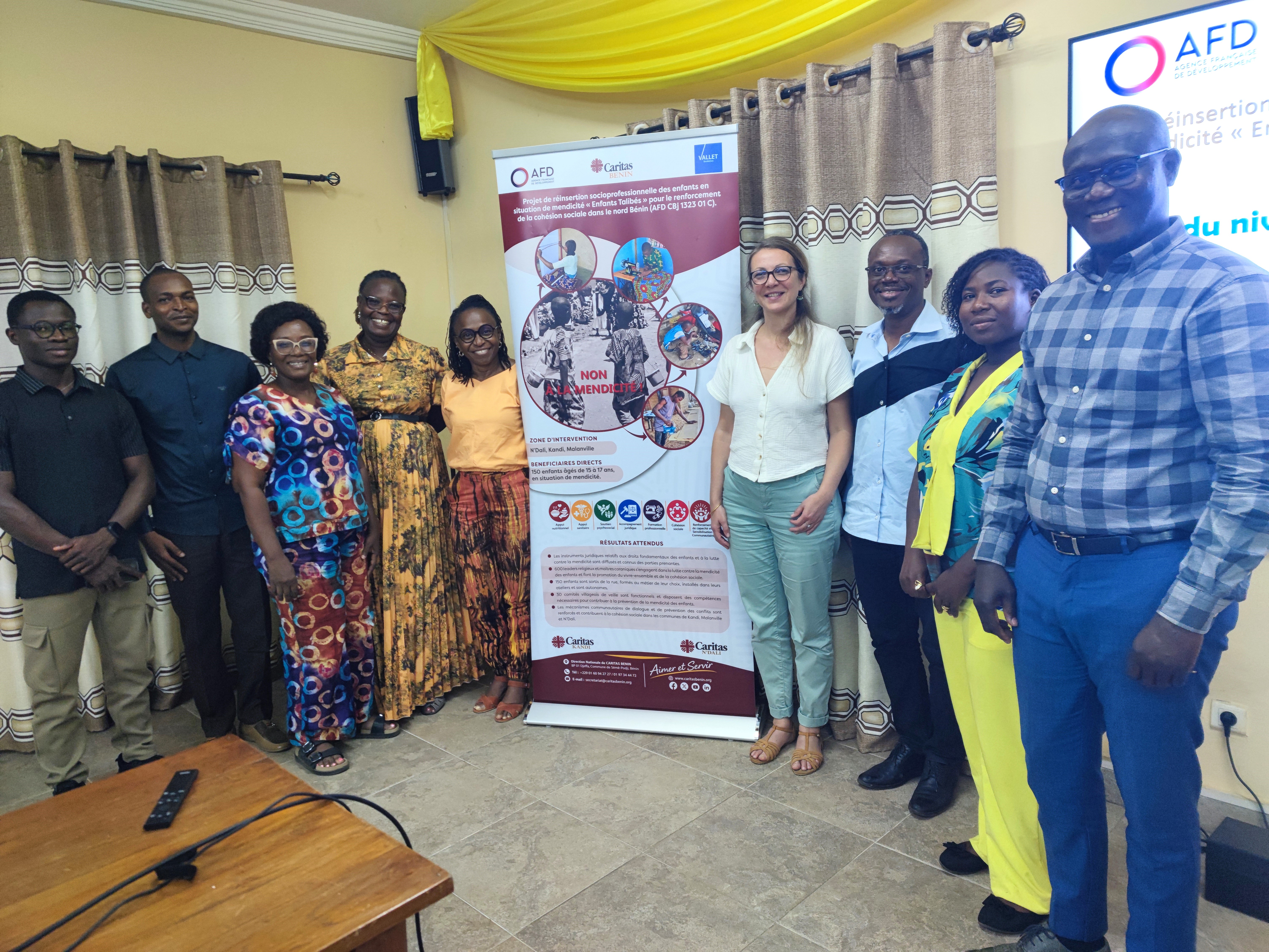 Caritas Bénin et l’AFD font le point sur l’avancement du projet de réinsertion des enfants talibés