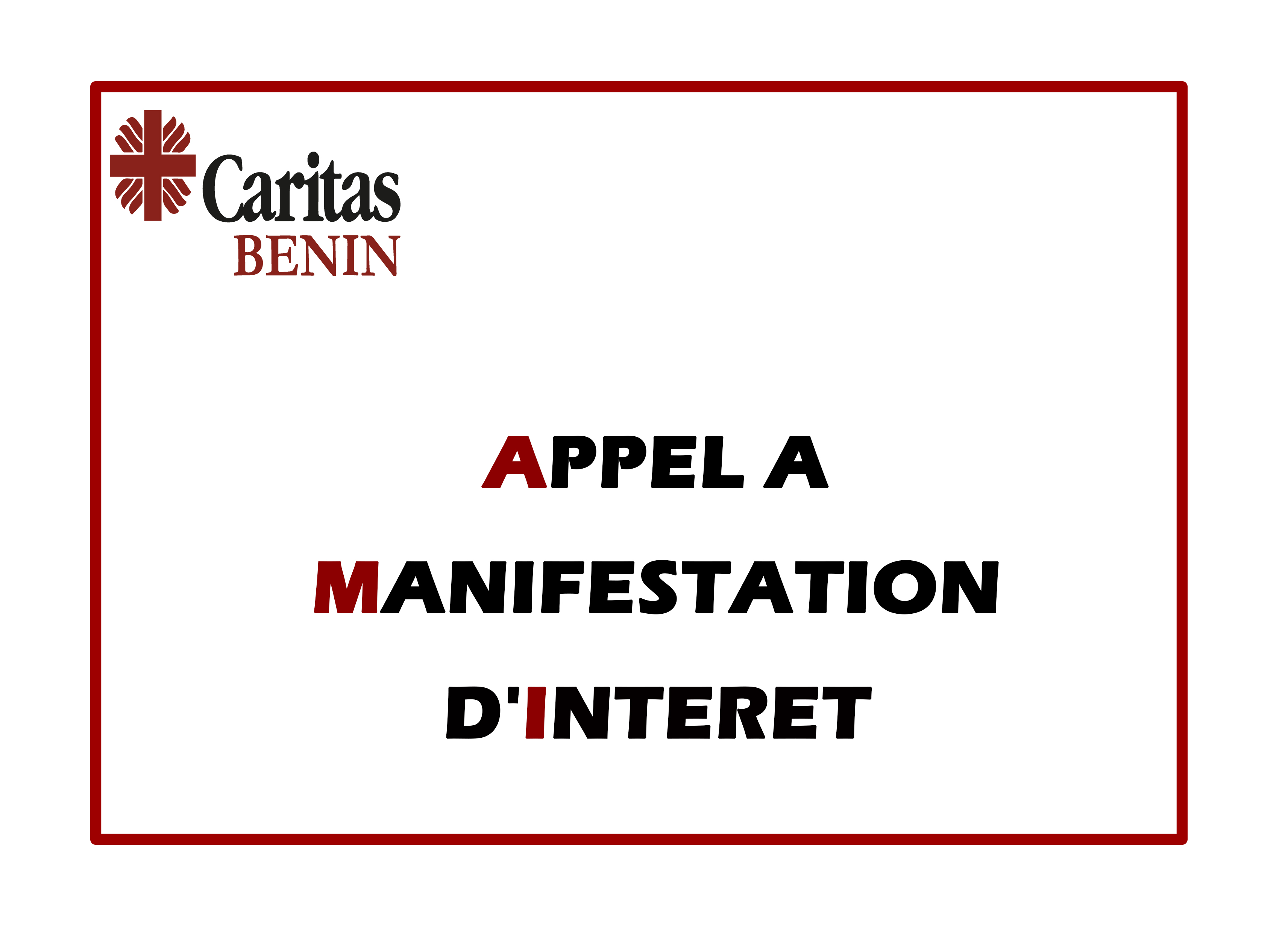 AVIS D'APPEL A MANIFESTATION D’INTÉRÊT