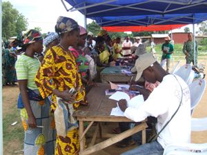 Foire de denrée alimentaire à Lokossa