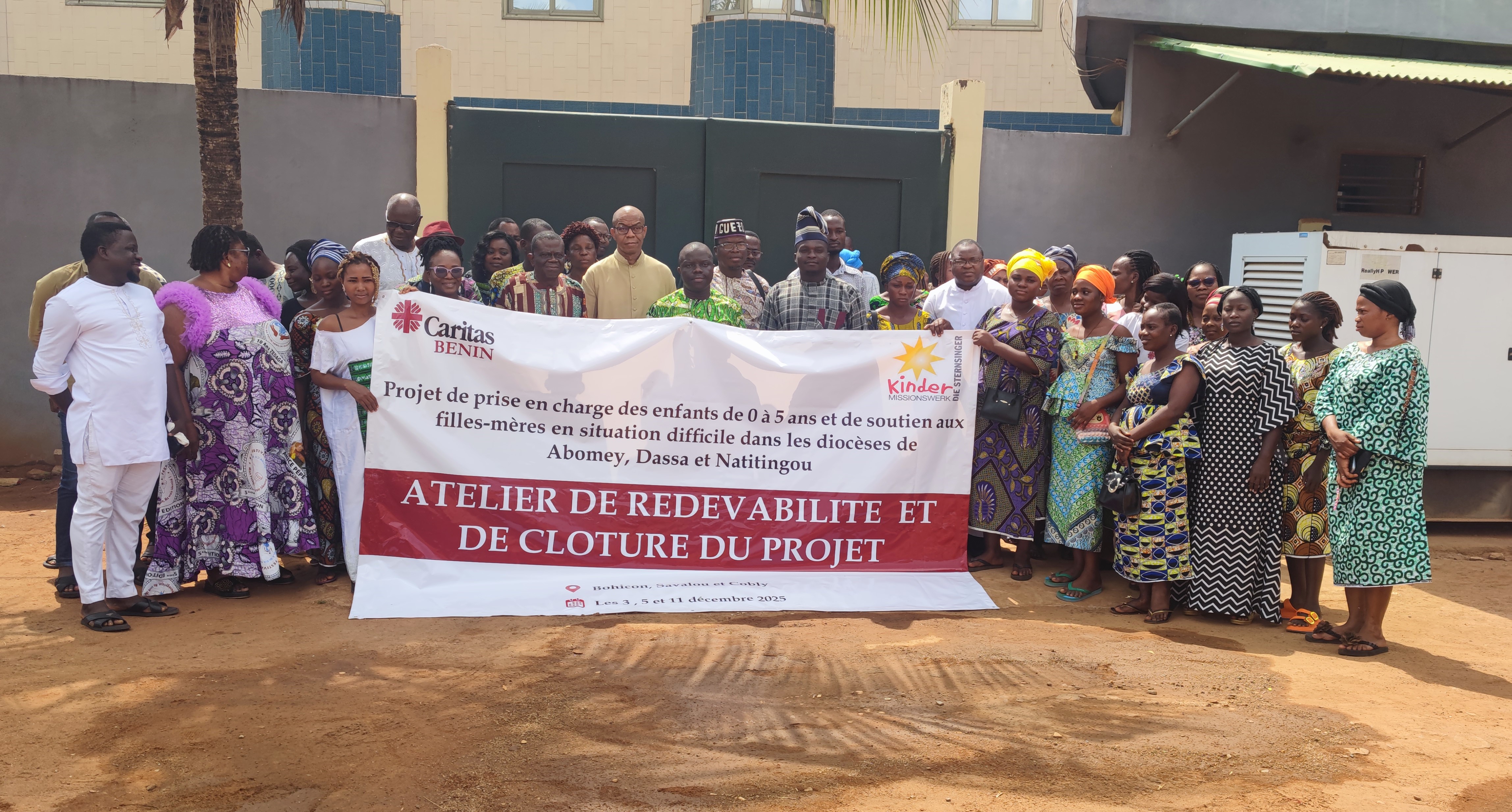 Fin de la phase 1 du projet de soutien aux bébés des filles-mères dans les diocèses d’Abomey, Dassa-Zoumè et Natitingou