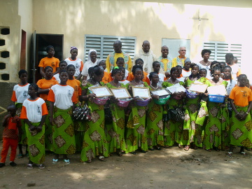 Remise de diplômes au centre de promotion et de formation de Kandi