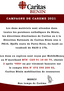 CAMPAGNE DE CARÊME 2021