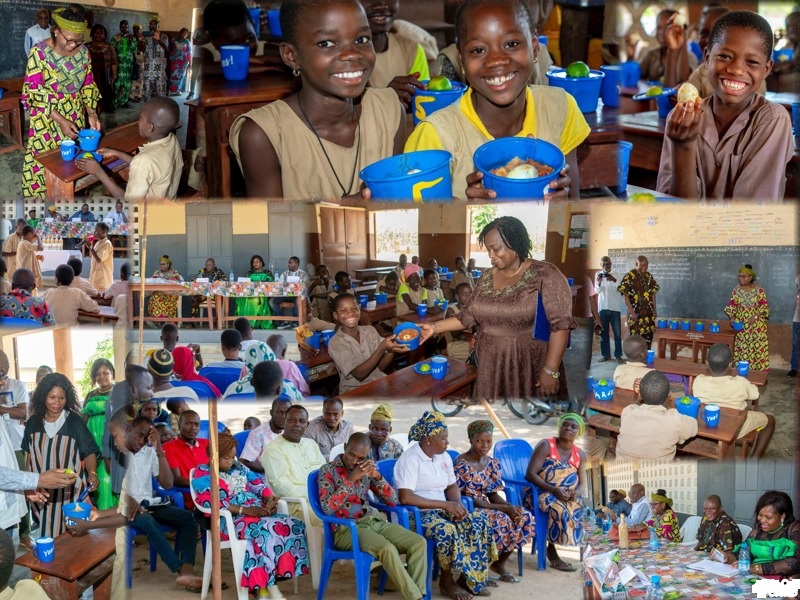 10ᵉ Journée Africaine de l'Alimentation Scolaire : Caritas Bénin, engagée pour des cantines scolaires durables et nourrissantes.